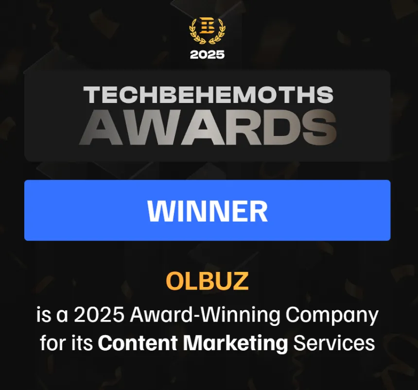 Techbehemoths Content Marketing Award 2025
